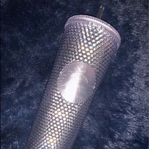 Clear/Silver Studded Starbucks Cup